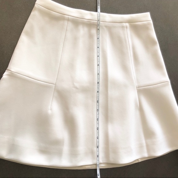 NWOT J.CREW Soft White Flared Skirt, Size 00 - Picture 6 of 6